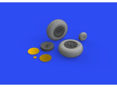 P-40E wheels for Trumpeter 