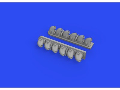 P-40E exhaust stacks for Trumpeter 