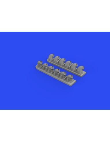 P-40E exhaust stacks for Trumpeter 