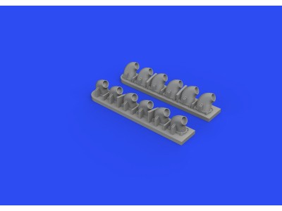 P-40E exhaust stacks for Trumpeter 