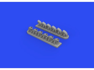 P-40E exhaust stacks for Trumpeter 