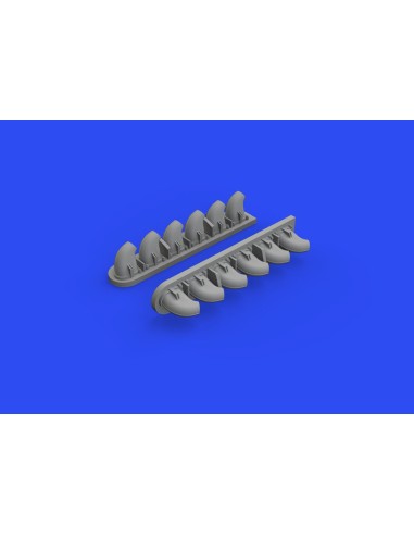 P-40E exhaust stacks for Trumpeter 