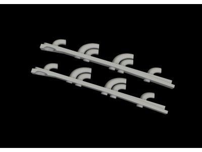 Yak-9T exhaust stacks PRINT for ICM 