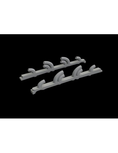 Yak-9T exhaust stacks PRINT for ICM 