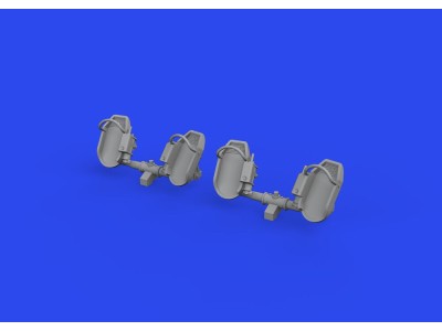 Bf 109E rudder pedals early PRINT 1/32 