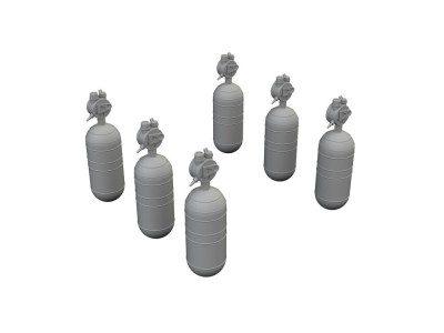 WWII USAAF oxygen cylinder A-6 PRINT 