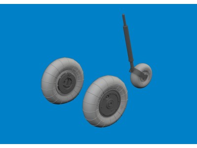 Bf 109K-4 wheels for Kotare 
