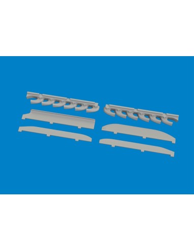 Bf 109K-4 exhaust stacks PRINT for Kotare 