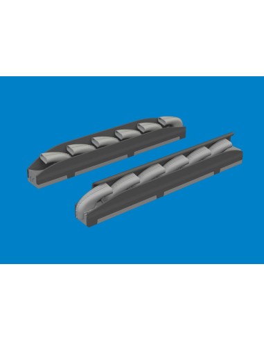 Bf 109K-4 exhaust stacks PRINT for Kotare 