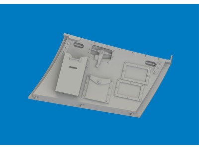 Hurricane Mk.II cockpit door PRINT for Revell 