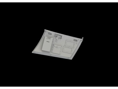 Hurricane Mk.II cockpit door PRINT for Revell 