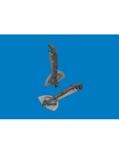 Bf 109G undercarriage legs PRINT for Revell 