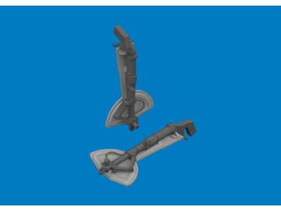 Bf 109G undercarriage legs PRINT for Revell 