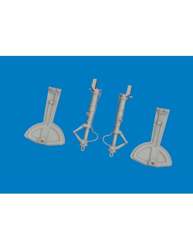 Bf 109G undercarriage legs PRINT for Revell 