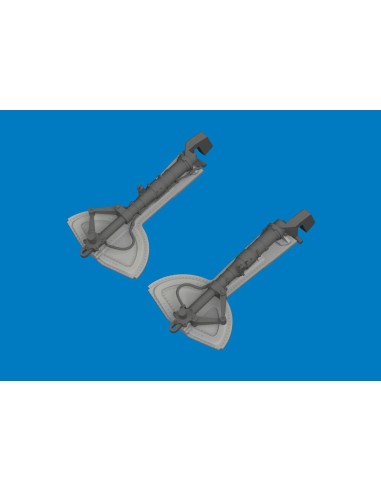 Bf 109G undercarriage legs PRINT for Revell 