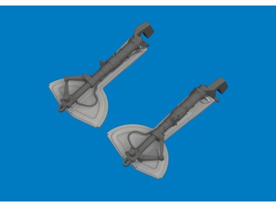 Bf 109G undercarriage legs PRINT for Revell 