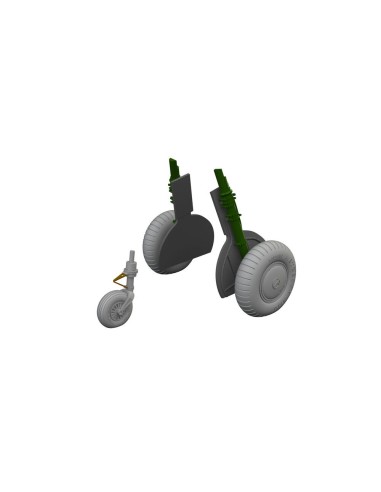 Bf 108 regular wheels LööKplus 1/48 