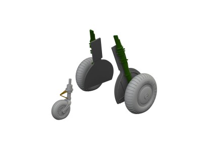 Bf 108 regular wheels LööKplus 1/48 