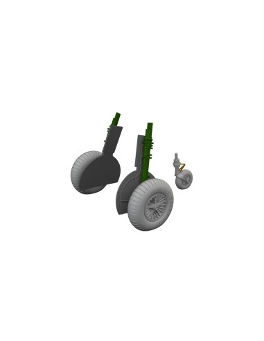 Bf 108 spoked wheels LööKplus 1/48 
