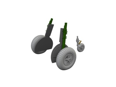 Bf 108 spoked wheels LööKplus 1/48 
