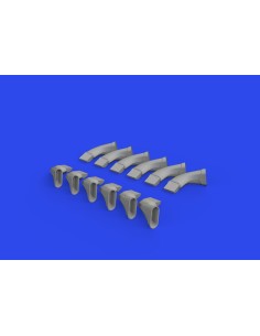 Spitfire Mk.IX exhaust fishtail PRINT 1/24 AIRFIX 