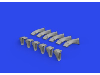 Spitfire Mk.IX exhaust fishtail PRINT 1/24 AIRFIX 