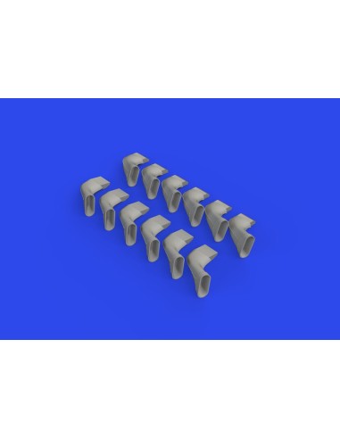 Spitfire Mk.IX exhaust fishtail PRINT 1/24 AIRFIX 