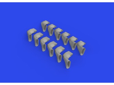Spitfire Mk.IX exhaust fishtail PRINT 1/24 AIRFIX 