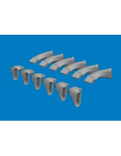 Spitfire Mk.VIII exhaust fishtail PRINT  AIRFIX  2