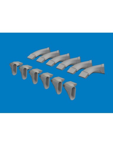 Spitfire Mk.VIII exhaust fishtail PRINT  AIRFIX 