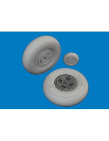 Spitfire Mk.VIII wheels 4spoke  AIRFIX 