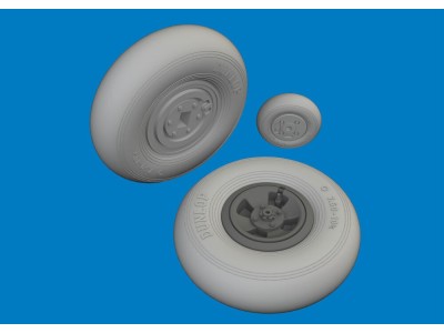 Spitfire Mk.VIII wheels 4spoke  AIRFIX 