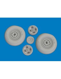 Spitfire Mk.VIII wheels 4spoke  AIRFIX  2