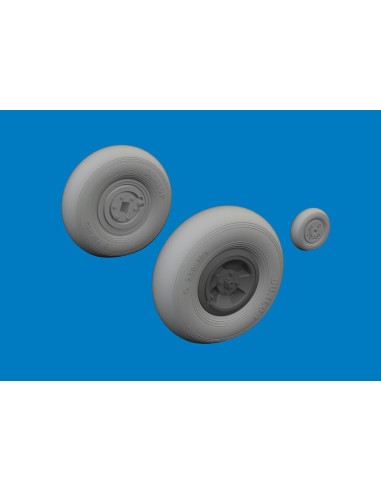 Spitfire Mk.VIII wheels 4spoke  AIRFIX 