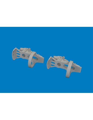 Bf 109G-5/6 rudder pedals PRINT for Airfix 