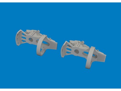 Bf 109G-5/6 rudder pedals PRINT for Airfix 