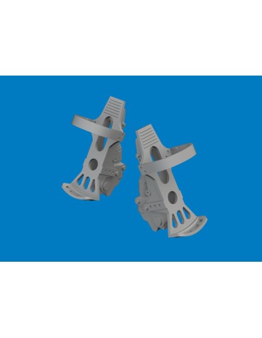 Bf 109G-5/6 rudder pedals PRINT for Airfix 