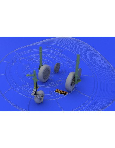 MiG-21 wheels for Eduard 