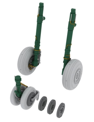 MiG-29 wheels for Academy/Eduard 