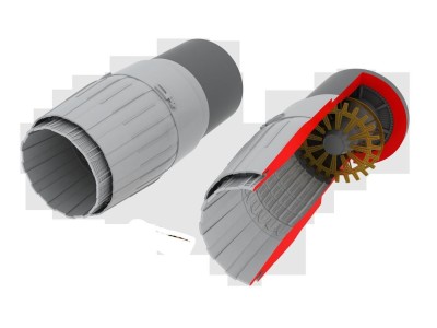 MiG-29 exhaust nozzles for Academy/EDU 