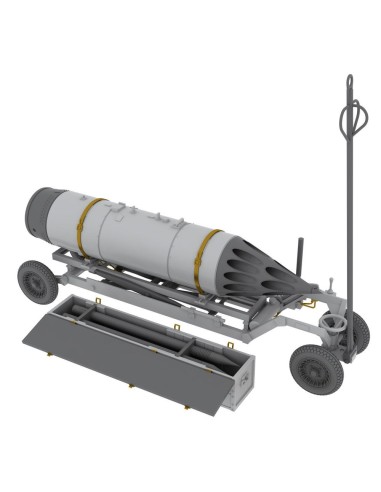 Rocket launcher B-8M1 and loading cart 