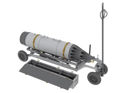 Rocket launcher B-8M1 and loading cart 