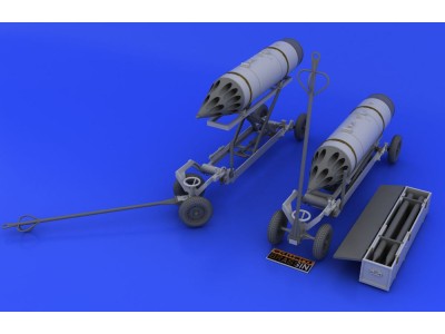 Rocket launcher B-8M1 and loading cart 