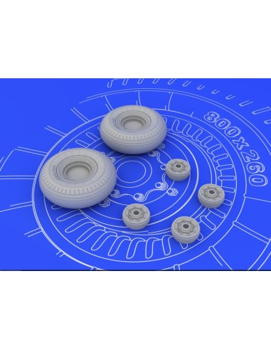 II-2 Shturmovik wheels for Tamiya 