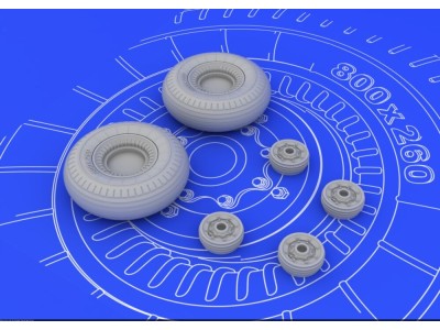 II-2 Shturmovik wheels for Tamiya 