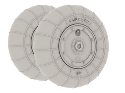 Bf 109G-10 wheels for Eduard 