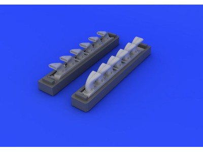 Bf 109G exhaust stacks for Eduard 