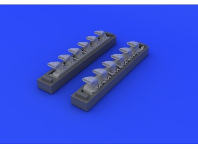 Bf 109G exhaust stacks for Eduard 