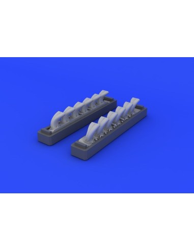 Bf 109G exhaust stacks for Eduard 