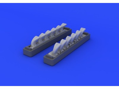 Bf 109G exhaust stacks for Eduard 